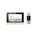 KIT VIDEO PORTERO HIKVISION HIBRIDO 4 HILOS WIFI
