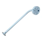 SOPORTE TOPO "L" CON BASE DE ALUMINIO 40CM LARGO /ANTICORROSIVO CAS00-LD-40-B