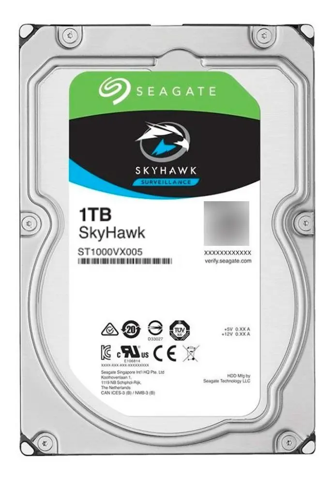 disco duro siagate 1tb DISCO DURO SEAGATE SKAYHAWK 1TB 3.05" SATA 6 GB/S 5.900RPM ST1000VM002 - Imagen 1